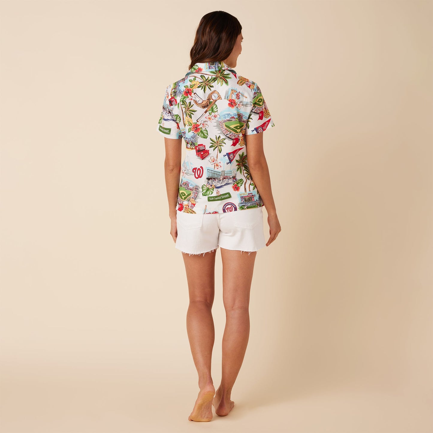 MLB® WOMEN'S WASHINGTON NATIONALS SCENIC CAMP SHIRT