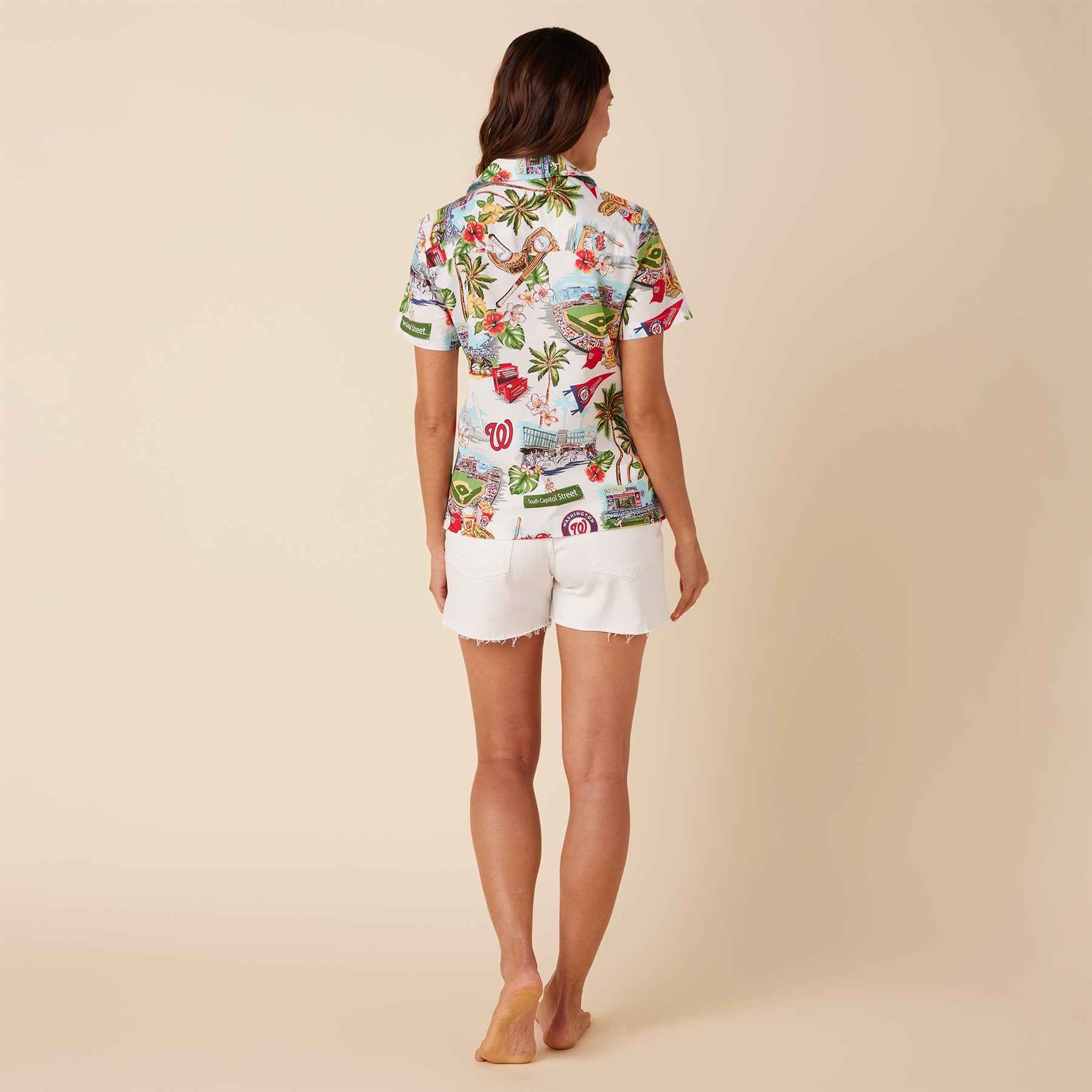 MLB® WOMEN'S WASHINGTON NATIONALS SCENIC CAMP SHIRT