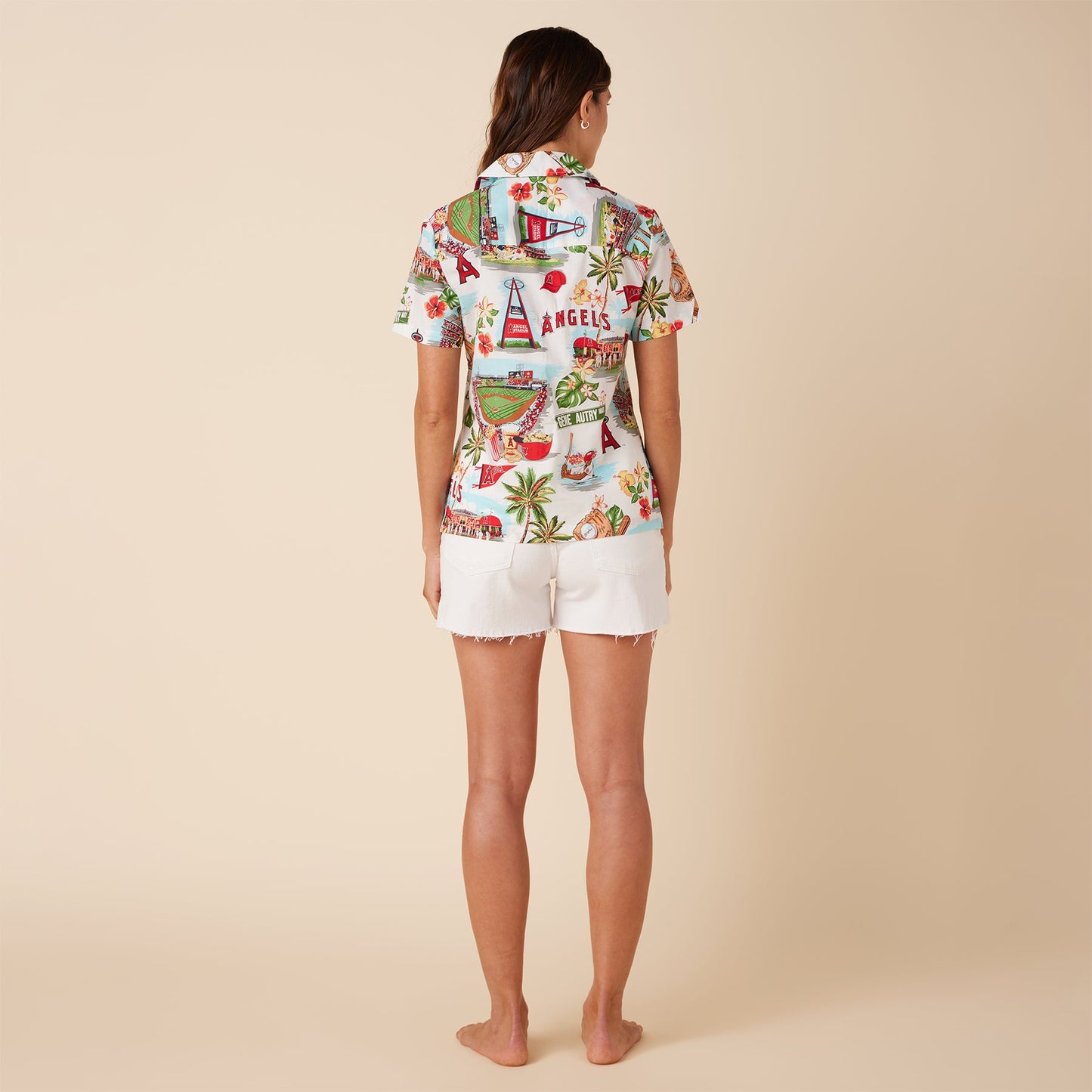 MLB® WOMEN'S LOS ANGELES ANGELS SCENIC CAMP SHIRT