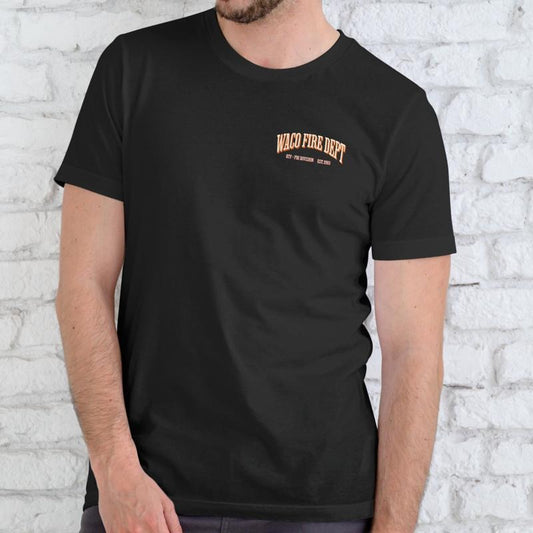 WACO FIRE DEPT ATF FBI DIVISION T-Shirt Unisex Cotton Graphic Tee Size Medium Casual Wear Support Team