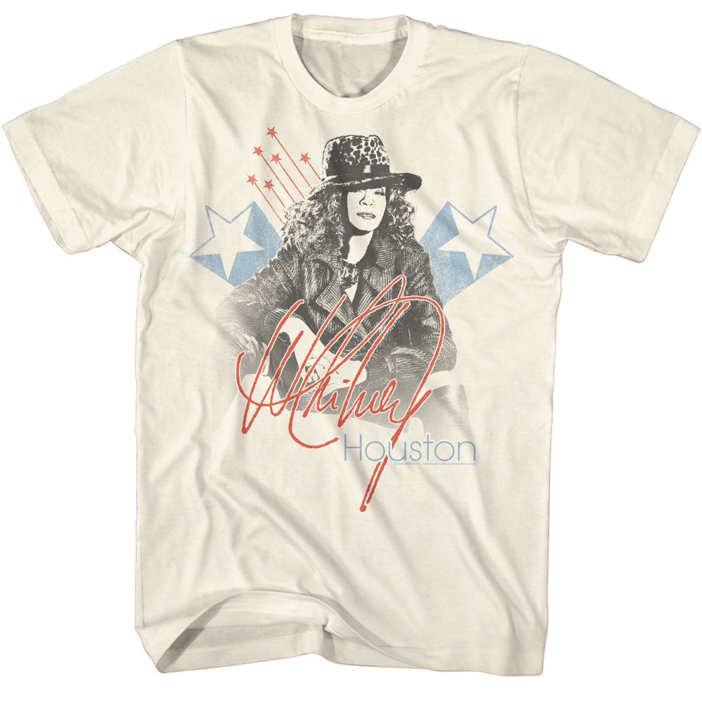 Whitney Houston - Americana - Short Sleeve - Adult - T-Shirt