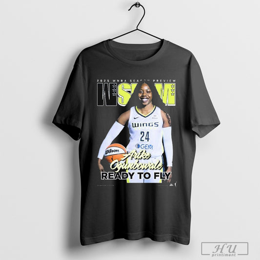 Wslam Dallas Wings Arike Ogunbowale 2025 Wnba Season Preview Ready To Fly T Shirt