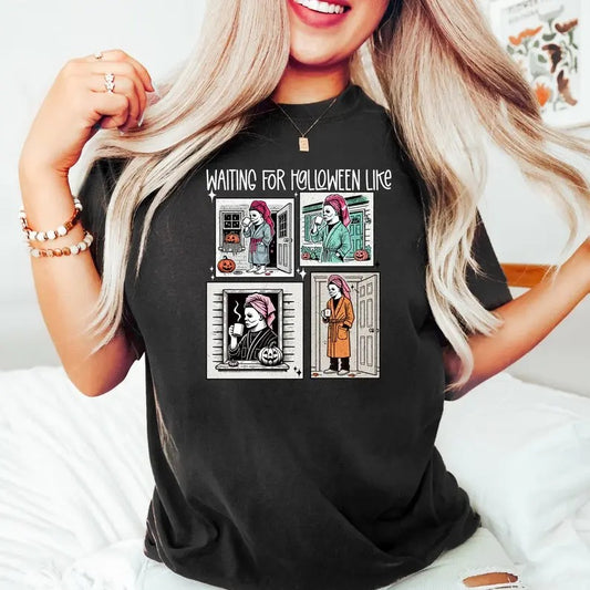 Waiting for Halloween Like Unisex Sweatshirt, Funny Halloween Hoodie, Halloween Horror Shirt, Happy Festive Season 2024...
