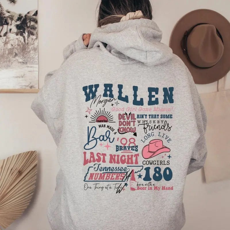 Wallen Hoodie (Ash Grey Edition) T-Shirts, Sweatshirt | InkThreadWorks.com