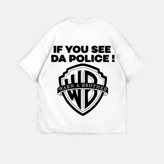 'Warn a Brother' T-shirt - Doublesides - Menswearstyle{n002}2