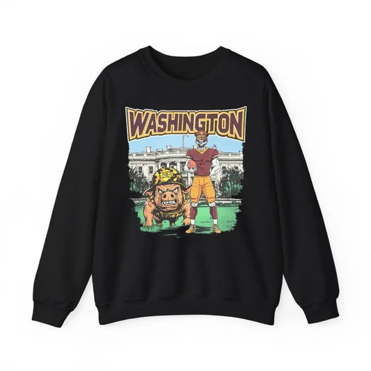 Washington Football Sweatshirt Football Fan Gift, Vintage Football Merch T-Shirts, Hoodie | InkThreadWorks.com
