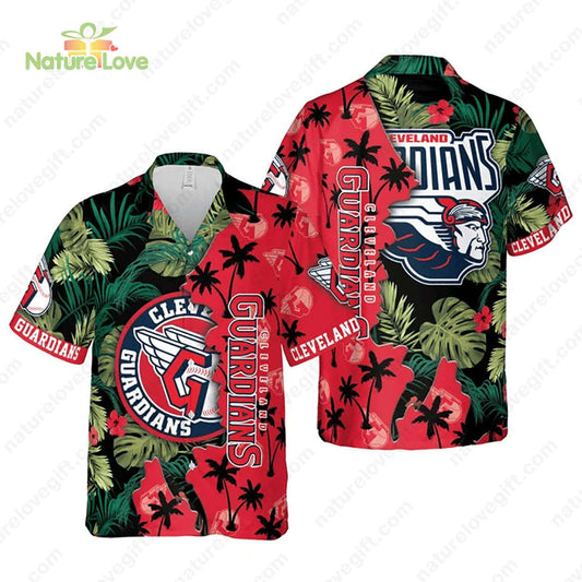 Washington Nationals Tropical Leaves Beach Palms MLB Hawaiian Shirt