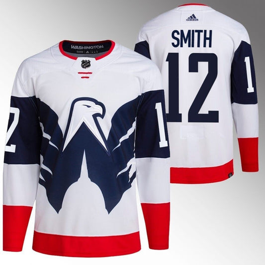 Washington Capitals #12 Craig Smith White 2023 NHL Stadium Series Jersey_conew1