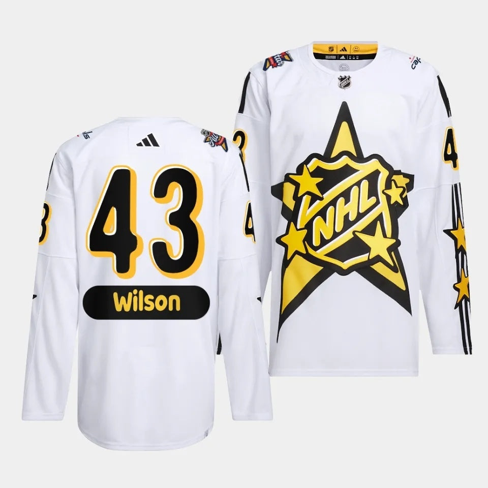 Washington Capitals #43 Tom Wilson 2024 NHL All-Star Game White Jersey Style 1
