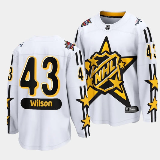 Washington Capitals #43 Tom Wilson 2024 NHL All-Star Game White Jersey Style 2
