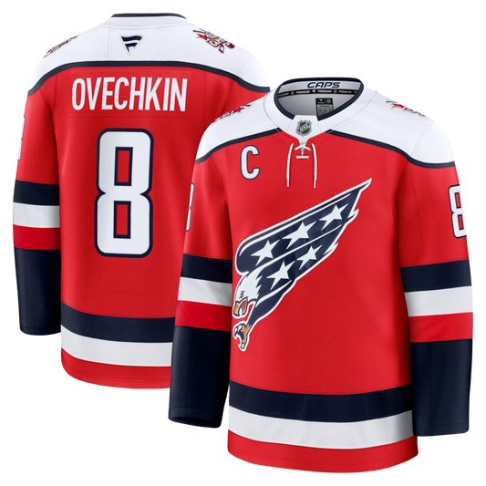Washington Capitals #8 Alexander Ovechkin Alternate Premium Player Jersey - Red