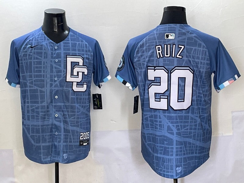 Washington Commanders #20 Keibert Ruiz Nationals Collaboration