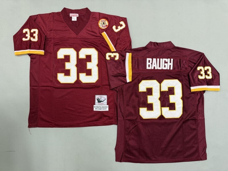 Washington Commanders #33 Sammy Baugh Washington Redskins Style 1