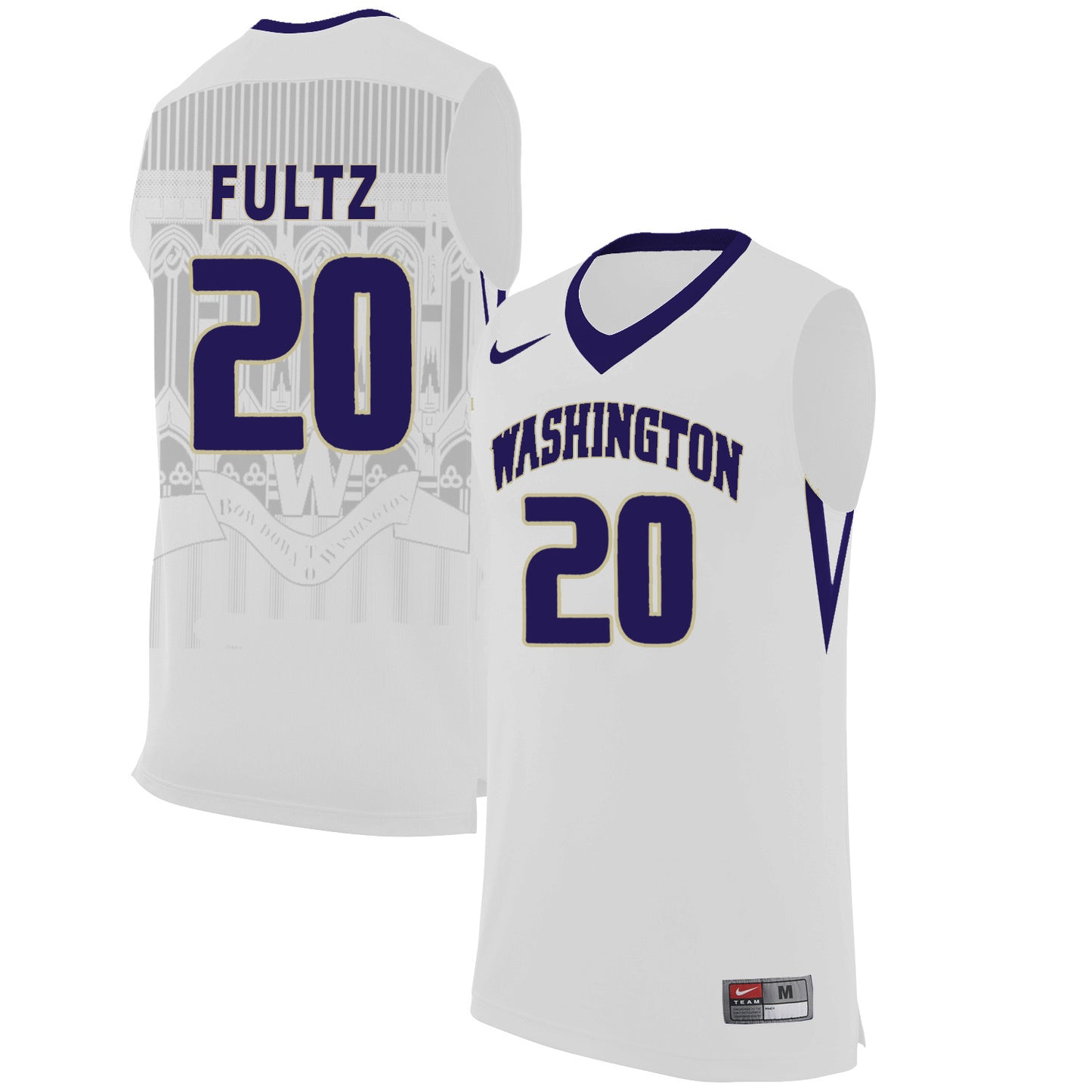Washington Huskies 20 White