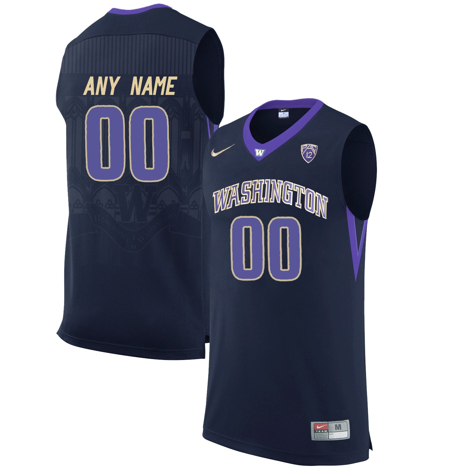 Washington Huskies Any name 00 Black