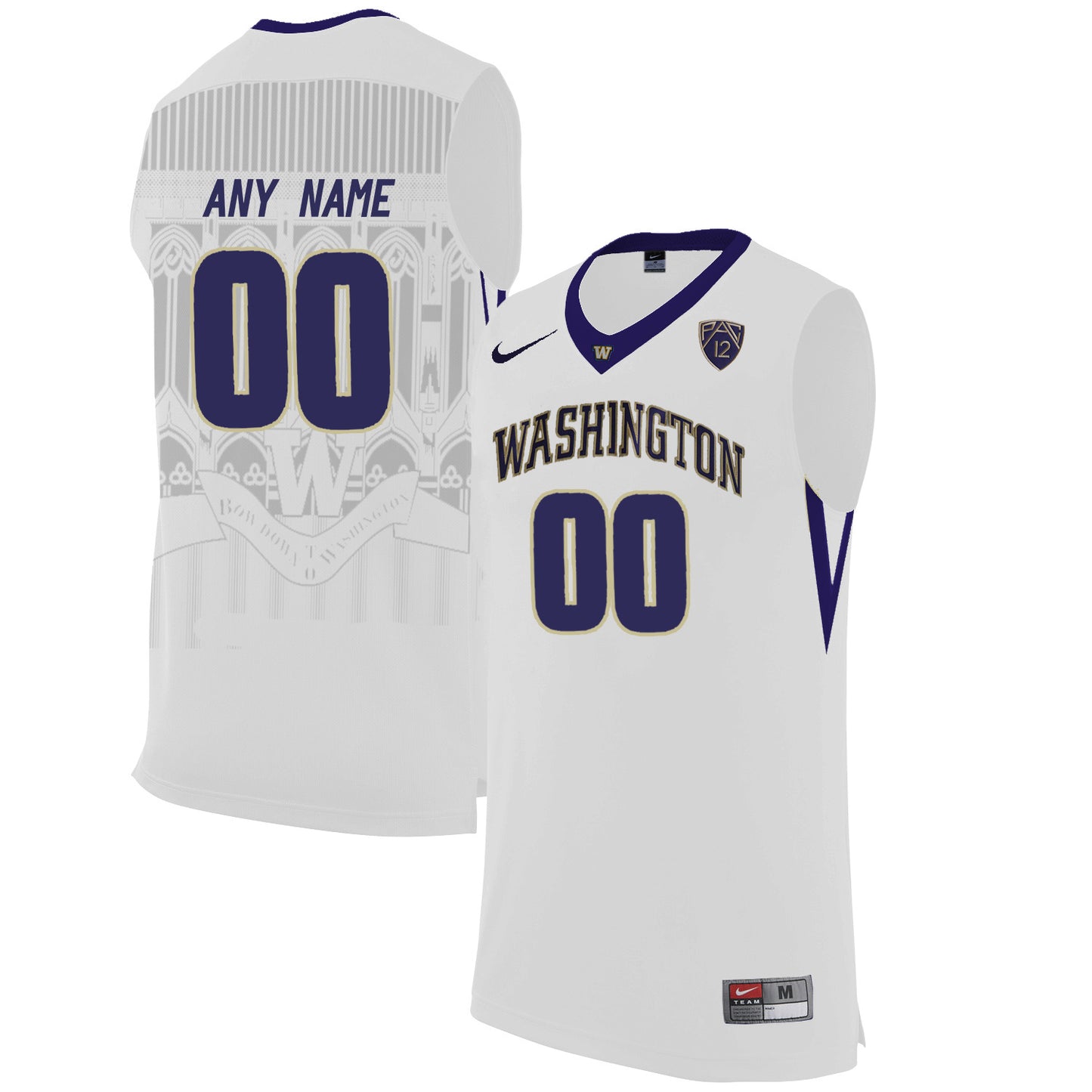 Washington Huskies Any name 00 White