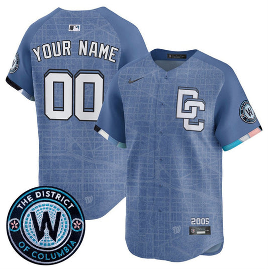 Washington Nationals ACTIVE PLAYER Custom Blue 2025 City Connect Limited