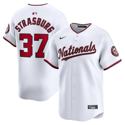 Washington Nationals #37 Stephen Strasburg Home Limited Player Jersey - White