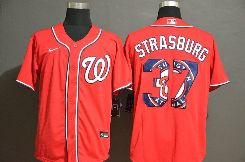 Washington Nationals #37 Stephen Strasburg Style 1