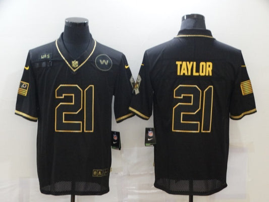 Washington Redskins #21 Sean Taylor 20 Salute Retro Gold 756