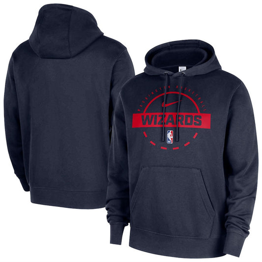 Washington Wizards Navy 2025 26 Practice Club Pullover Hoodie