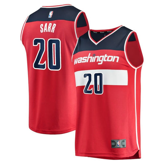 Washington Wizards #20 Alexandre Sarr Player Jersey - Icon Edition - Red