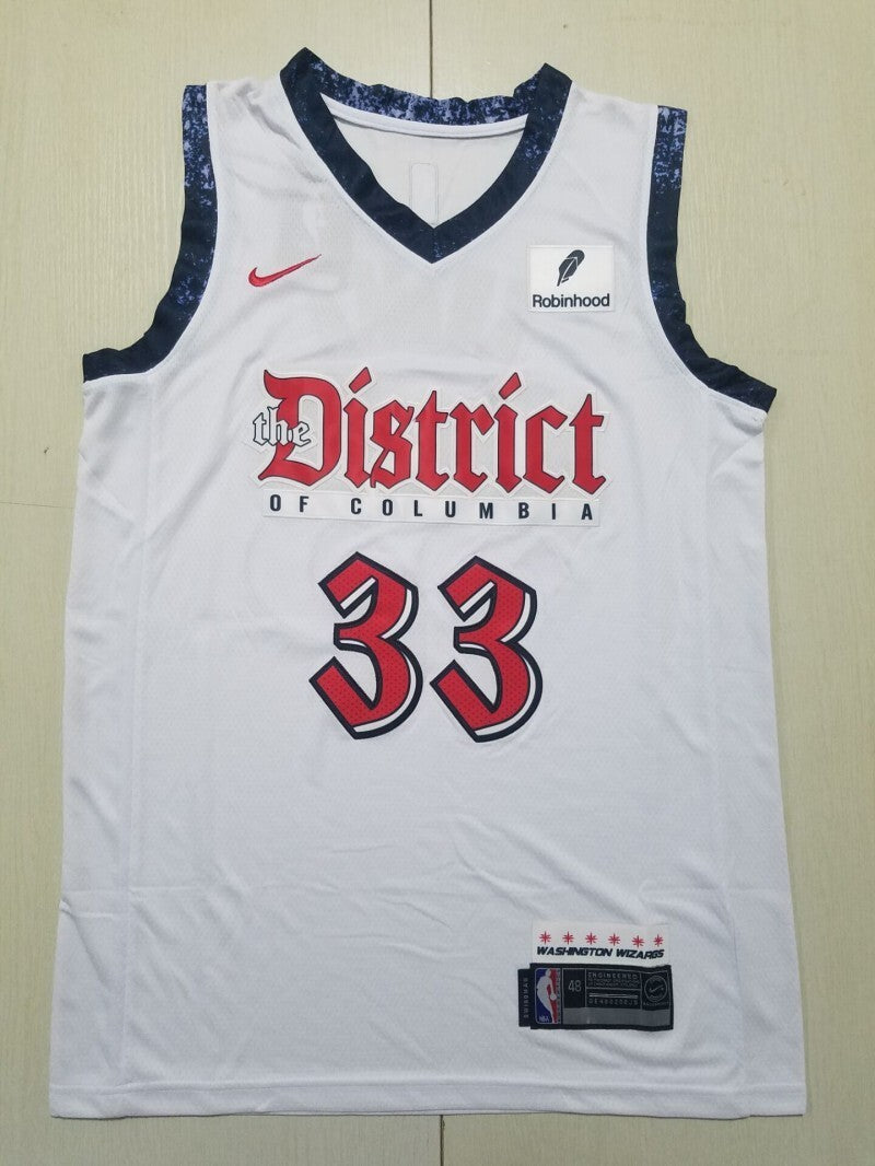 Washington Wizards #33 Kyle Kuzma Wizards 33 White City s-xxl Style 2