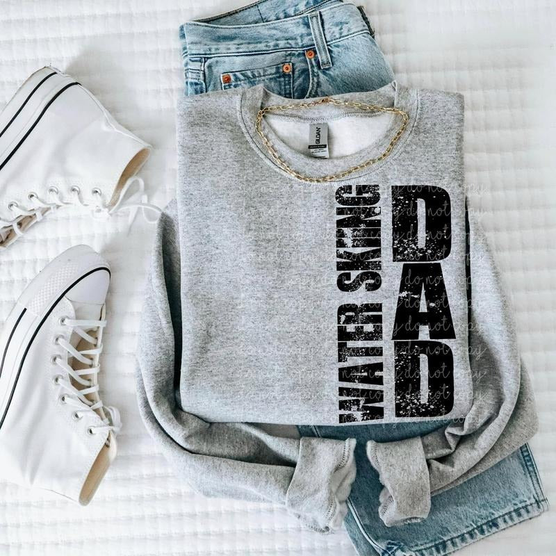 Water Skiing Dad DTF Transfers - THIS IS NOT A SHIRT Hoodie, Sweatshirt | InkThreadWorks.com