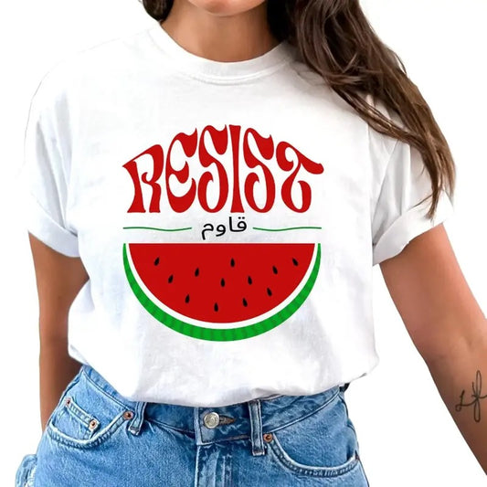 Watermelon Resist Sweatshirt, Abolition and the Liberation of Palestine Sweatshirt, Watermelon Flag Shirt Casual...