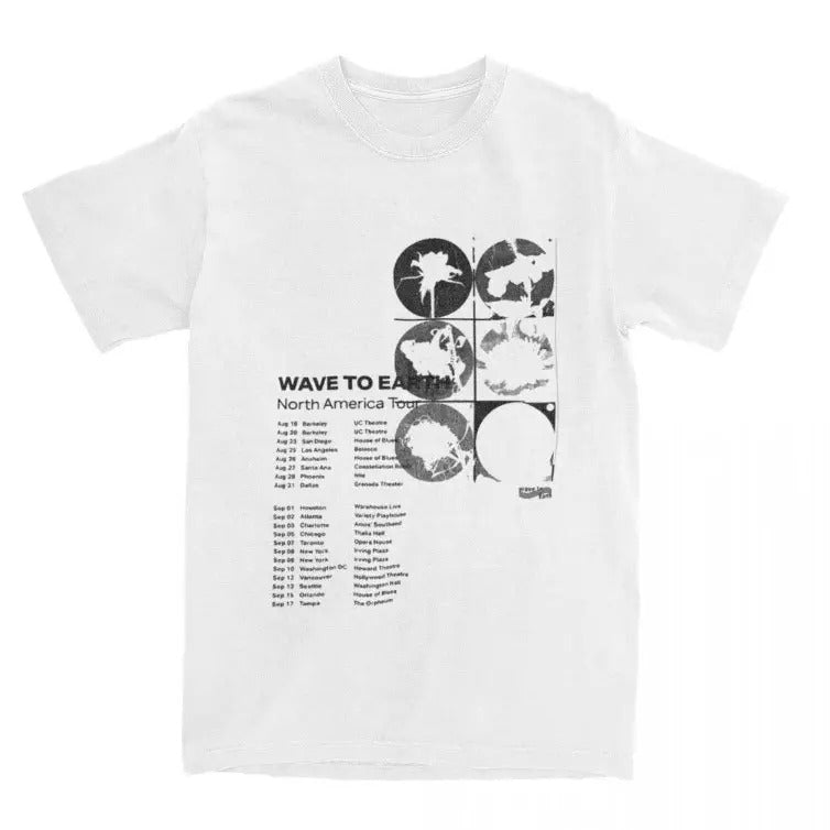 Wave To Earth North America Tour Inspired Concert T-Shirt Vintage Style Cotton Tee for Men Women