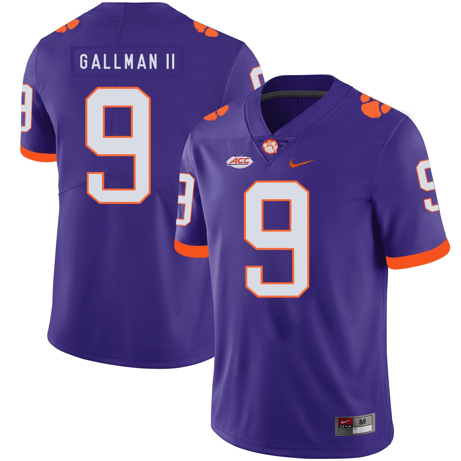 Wayne Gallman II 9 Purple