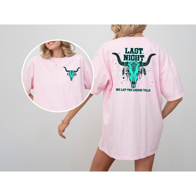 We Let The Liquor Talk womens Tee Casual Comfort Hoodie, Sweatshirt | InkThreadWorks.com