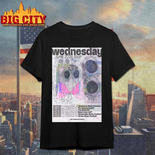 Wednesday June 2026 Tour Poster Shirt