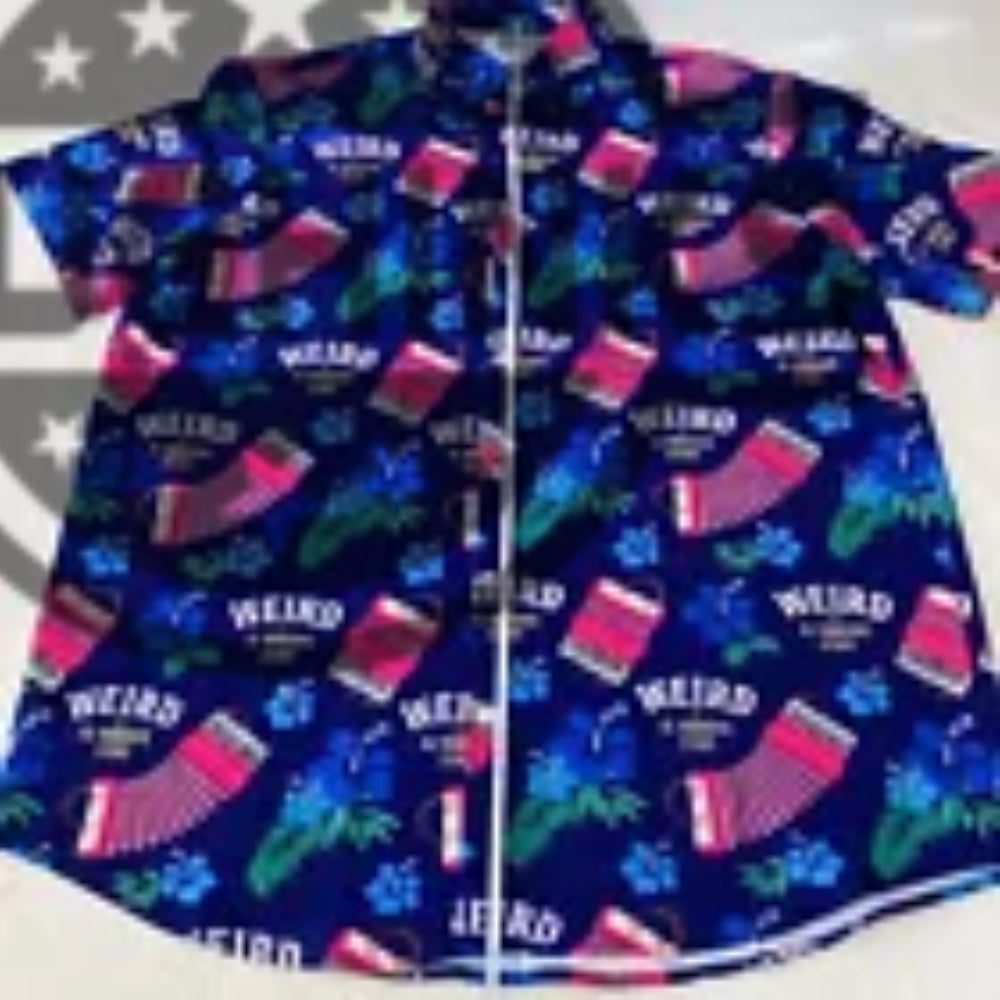Weird Al Hawaiian Shirt Rare Replica The Al Yankovic Story Roku Tv Promo Button Up Shirt And Shorts