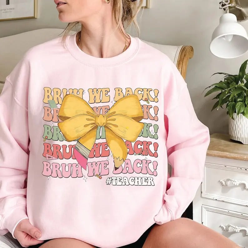 Welcome Back To School Sweatshirt, Teacher Team Shirt, 1St Day Of School Shirt, Hello School Sweatshirt, Back To School,...