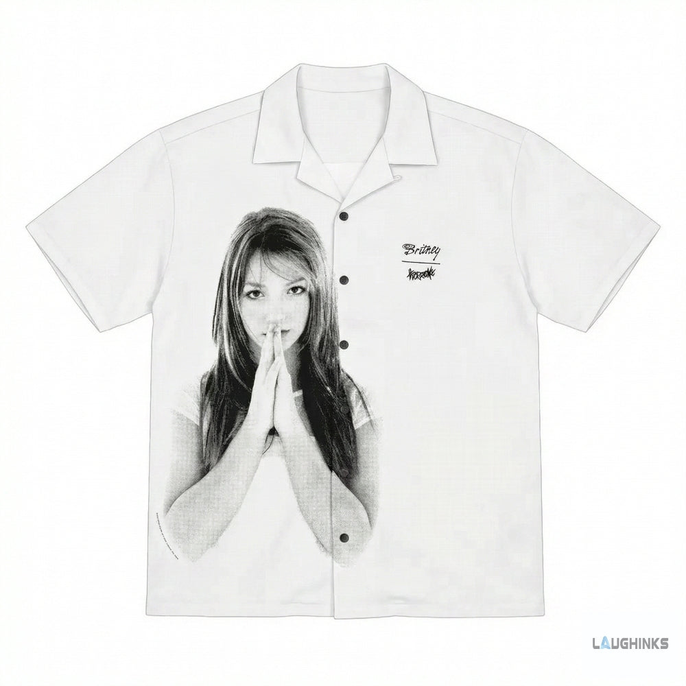 Welcome X Britney Spears Praying Hands Aop Hawaiian Shirt