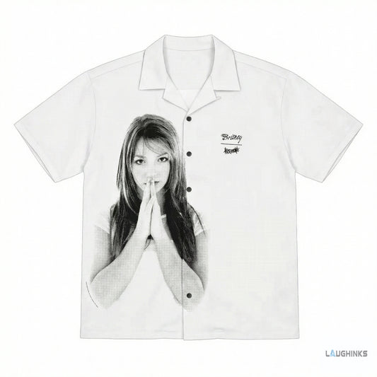 Welcome X Britney Spears Praying Hands Aop Hawaiian Shirt