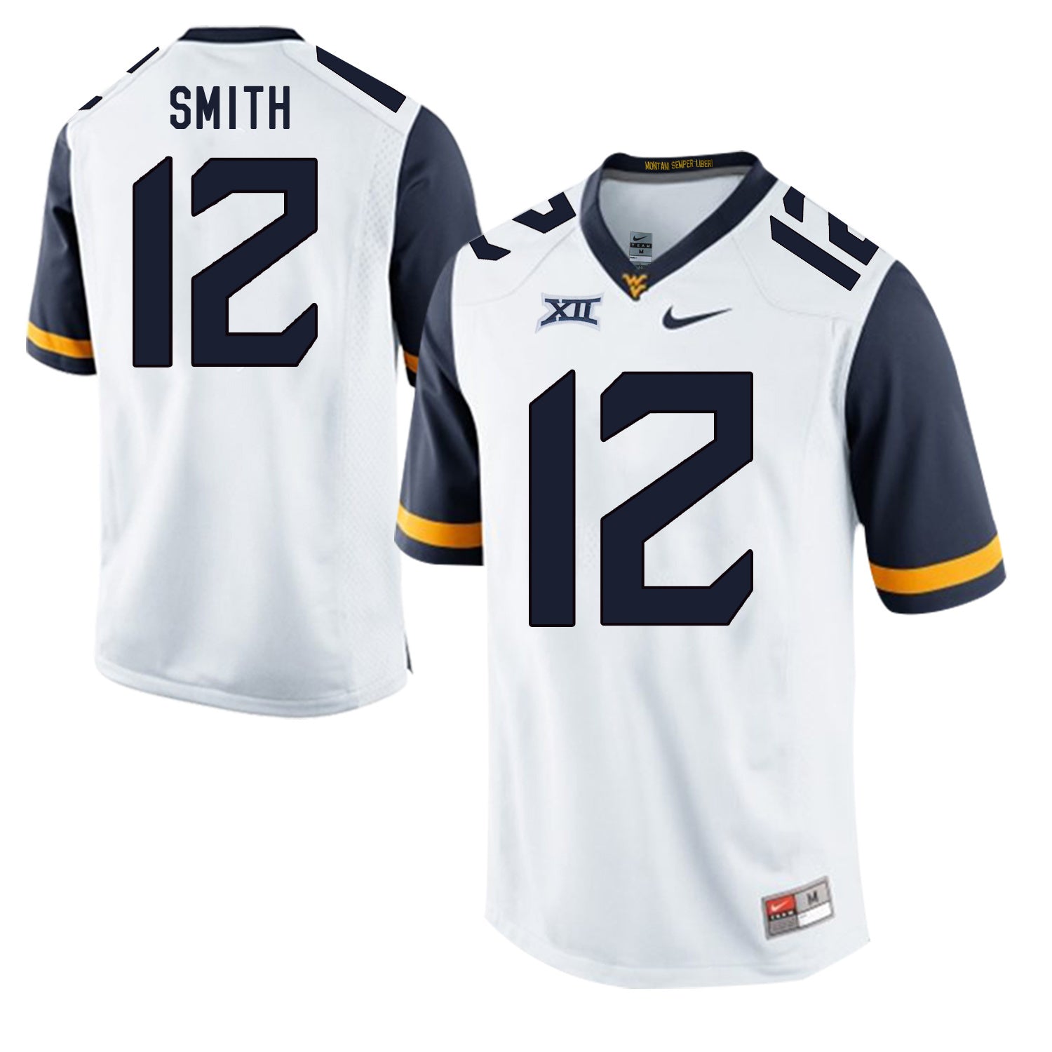 West Virginia Mountaineers Geno Smith 12 White