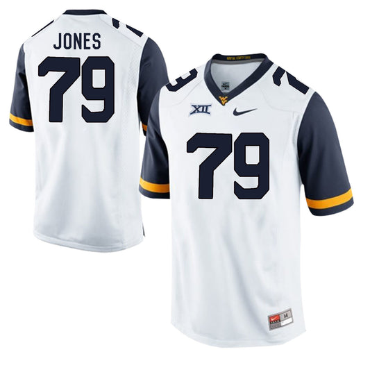 West Virginia Mountaineers JONES 79 White