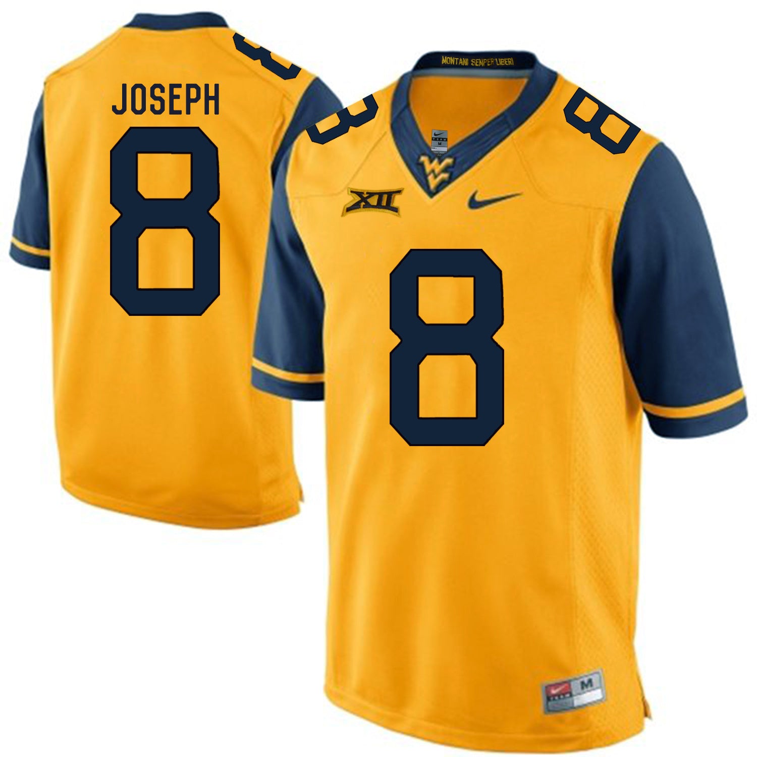West Virginia Mountaineers Karl Joseph 8 Gold
