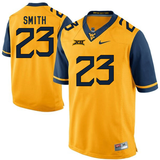 West Virginia Mountaineers SMITH 23 Gold