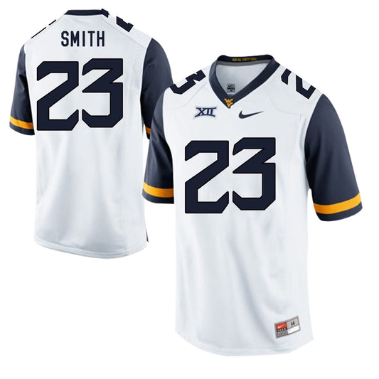 West Virginia Mountaineers SMITH 23 White