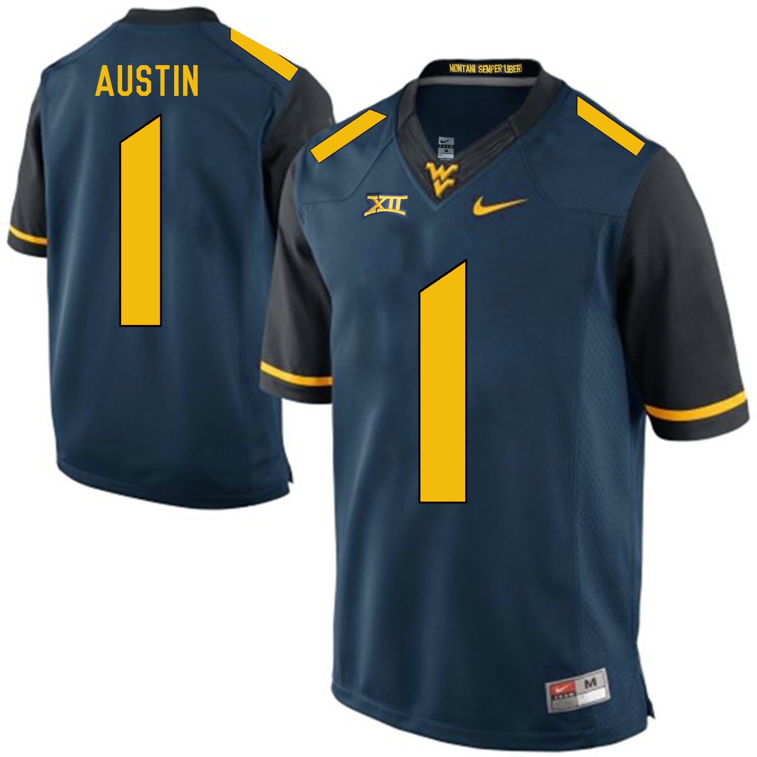 West Virginia Mountaineers Tavon Austin 1 Blue