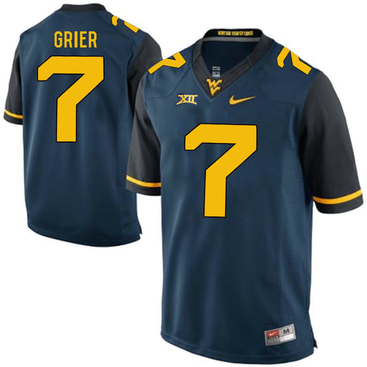 West Virginia Mountaineers Will Grier 7 Blue