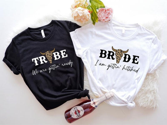 Western Bachelorette Party Shirt, Matching Bride And Tribe Tee, Nashville Bach T-shirt, Bridesmaid Tee, Wedding Party...