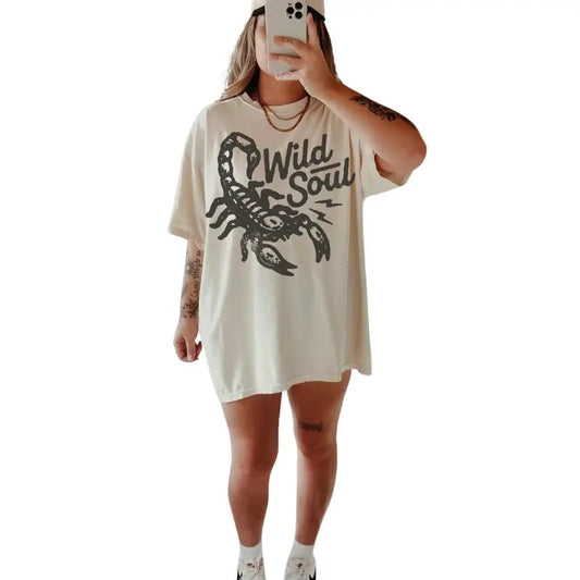 Western Boho Shirt Oversized Graphic T Shirt Trendy Country Concert Tee Grunge Cowgirl Trendy Western Vintage Distressed