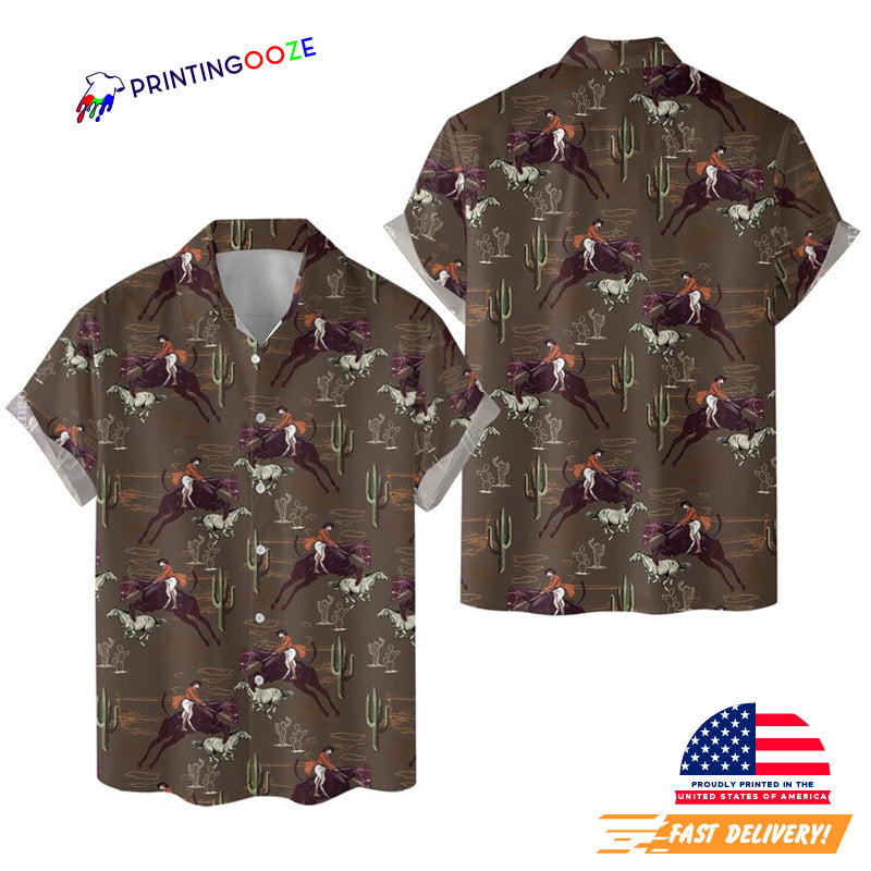 Western Cowboy Hawaiian Shirt