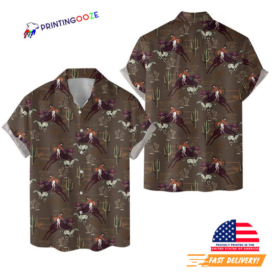 Western Cowboy Hawaiian Shirt