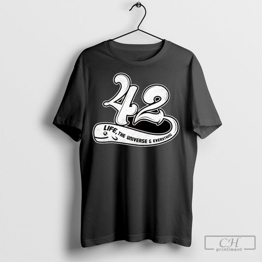 Whale 42 Life The Universe And Everything Tee Shirt