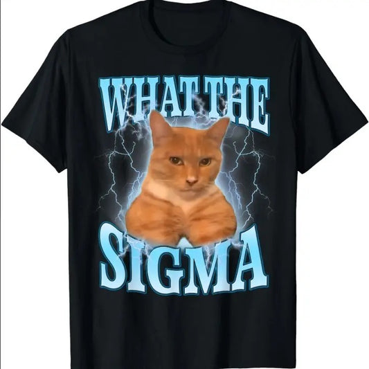 What The Sigma Meme Cat Ironic Brainrot T-Shirt Hoodie, Sweatshirt | InkThreadWorks.com